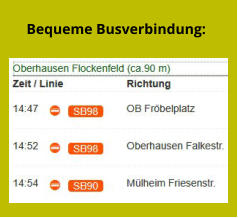 Bequeme Busverbindung: