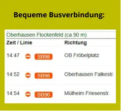 Bequeme Busverbindung: